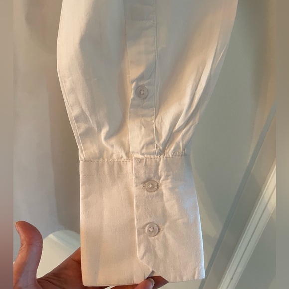 RD Style Classic White Cotton Button Down Shirt - Picture 3 of 6